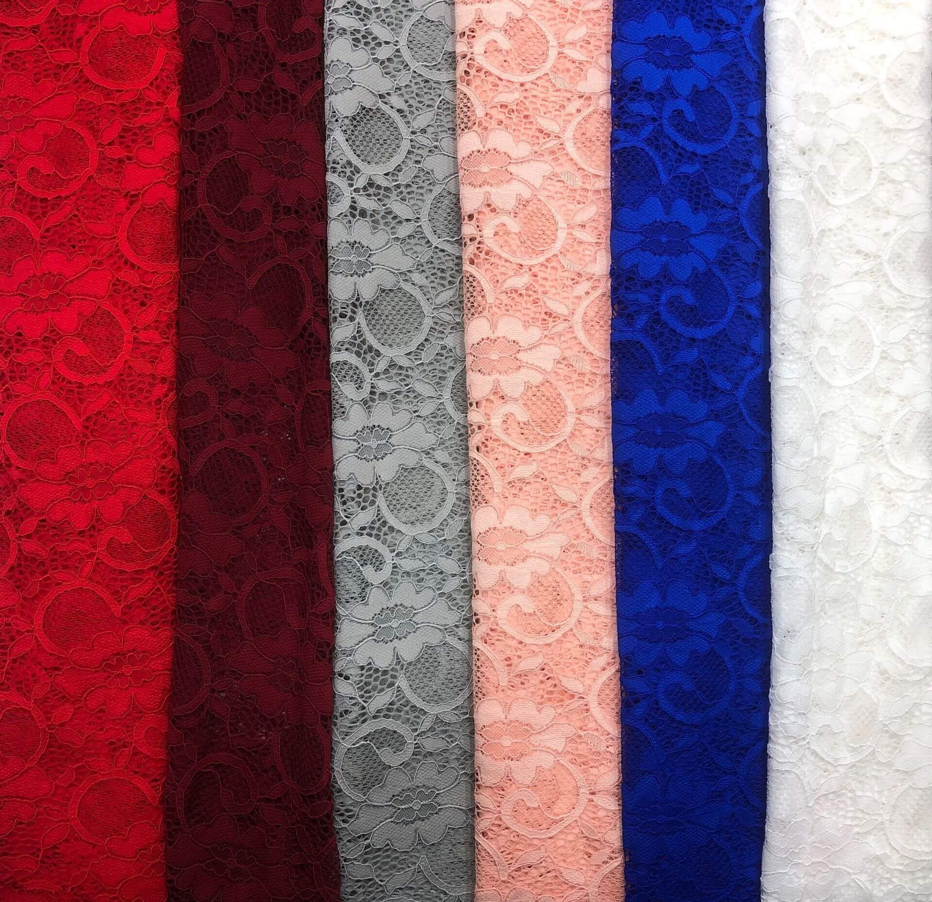 Lace Fabric Dress Bridal Nylon Warp Knit for Women's Wear Wholesale Su 6